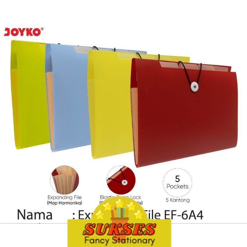 Jual map expanding file joyko ef 6 a4 1pcs shopee indonesia