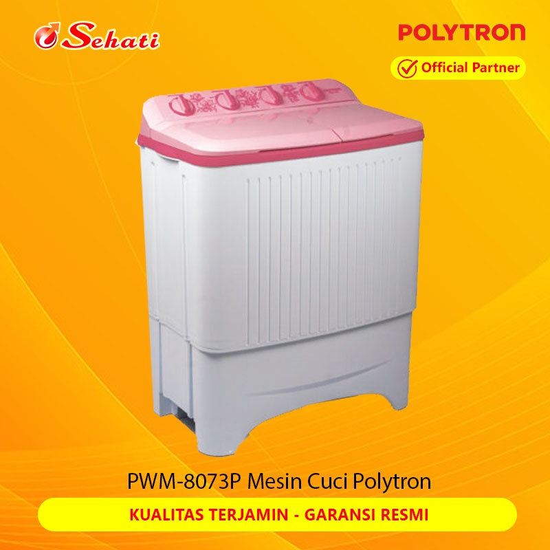 Jual POLYTRON PWM-8073B Mesin Cuci Polytron 2 Tabung Samba Series [8 KG ...