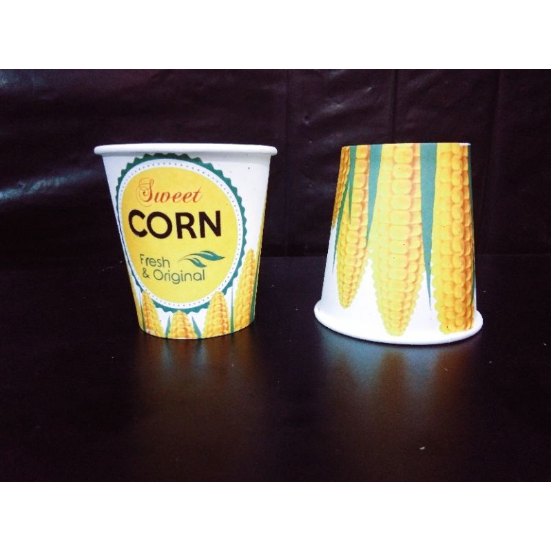 Jual PAPER CUP 6,5 motif JAGUNG isi 50pcs, KERTAS TAHAN PANAS MURAH ...
