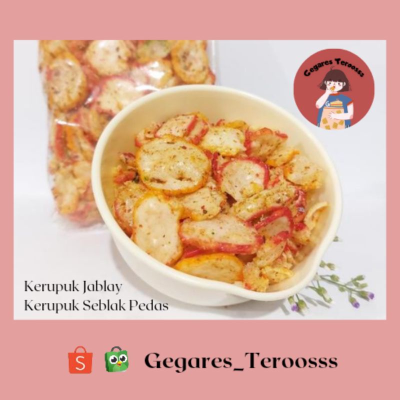 Jual Kerupuk Jablay 100gr Kerupuk Seblak Kerupuk Pedas Snack