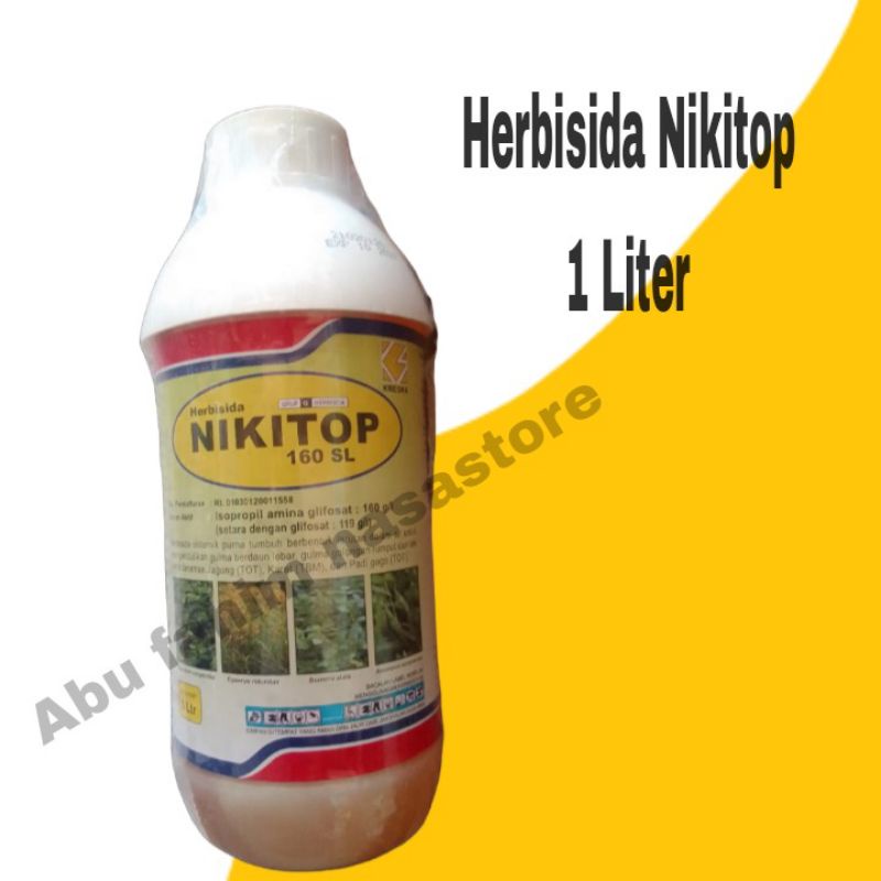 Jual Herbisida Sistemik Nikitop 160 Sl 1 Liter Glifosat Racun Rumput