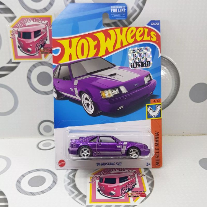 Jual Hot Wheels 84 Mustang SVO Ungu Super Treasure Hunt Factory