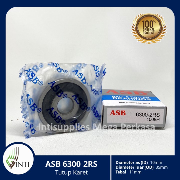 Jual Bearing 6300 2RS ASB - Original Asli Laher | Shopee Indonesia