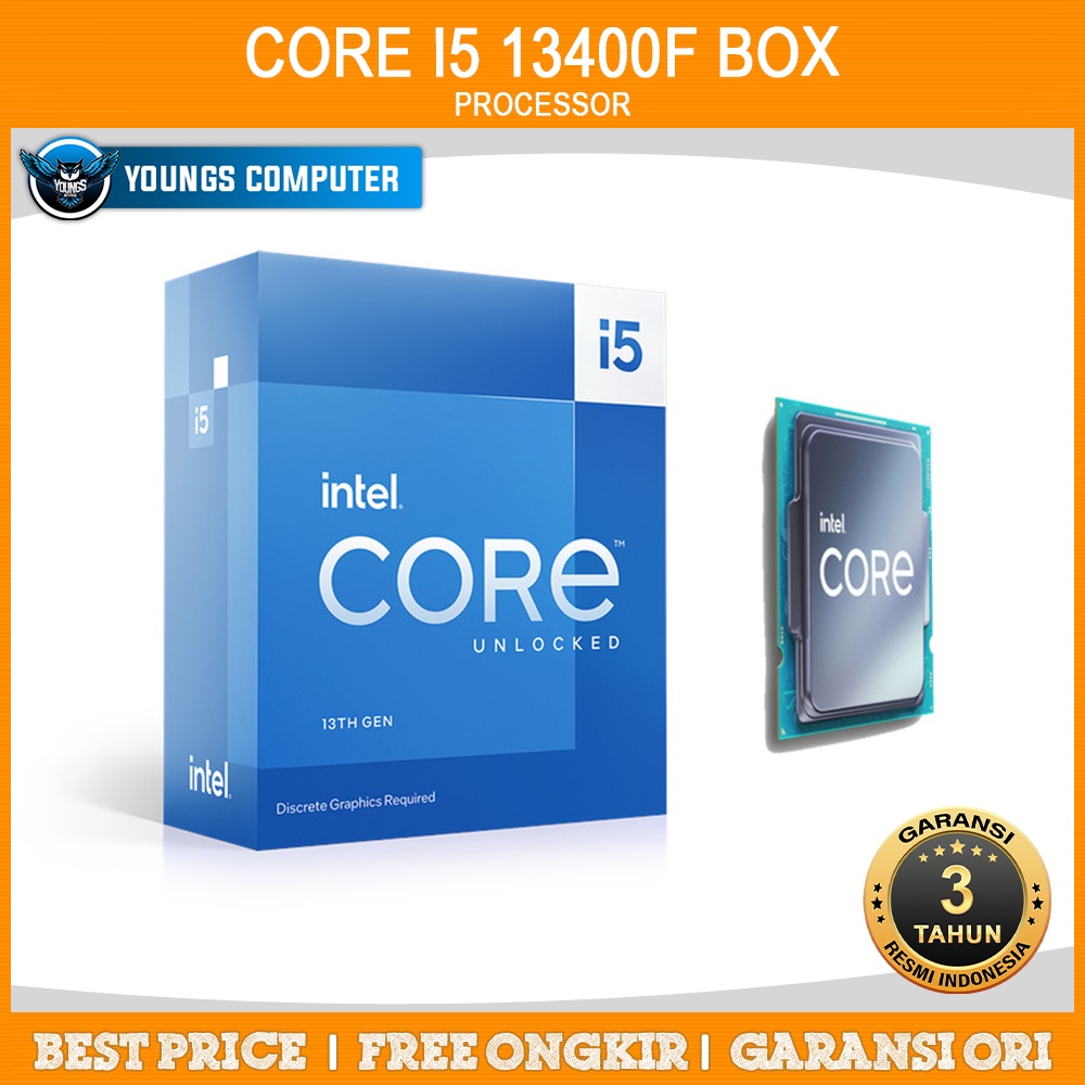 Jual Processor INTEL Core i5 13400F up to 4.60GHz Box Gen 13th LGA1700 ...