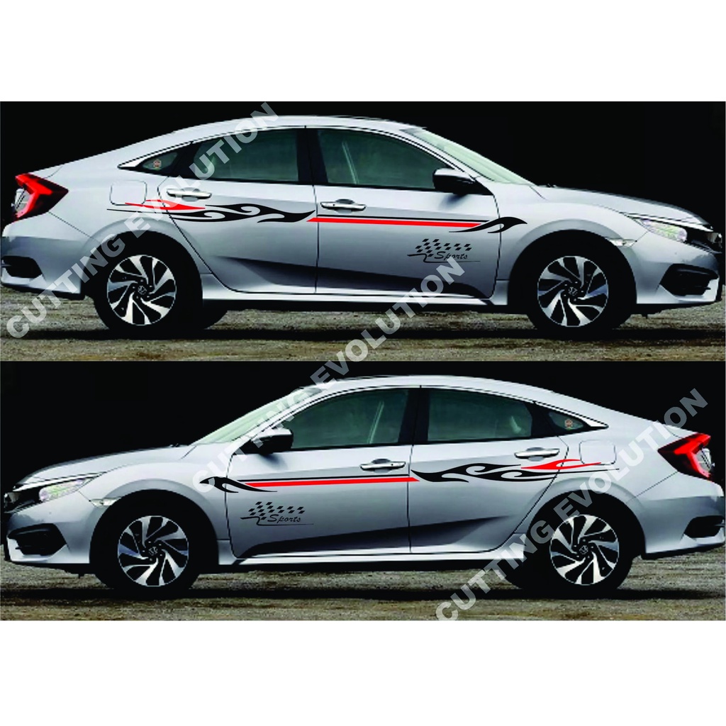 Jual Stiker cuting mobil sedan sticker mobil sedan velos all tipe sedan ...