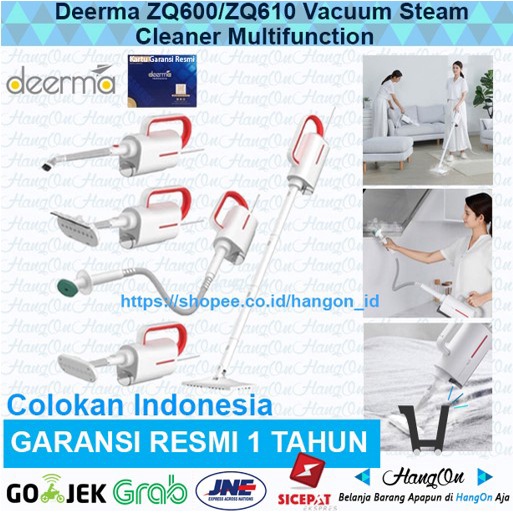 Jual Deerma ZQ600 ZQ610 Vacuum Steam Cleaner Multifunction Mop Pel Uap ...