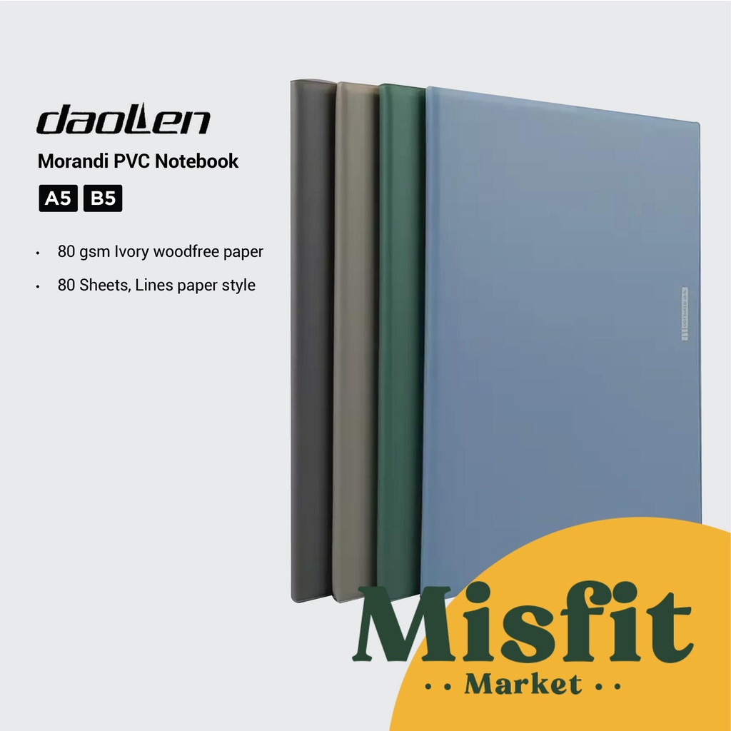 Jual DaoLen Morandi PVC Notebook A5 B5 Buku Catatan Warna Vintage Retro ...
