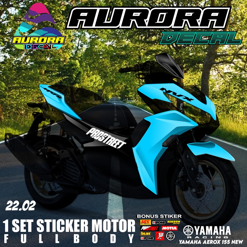 Jual COD Decal Dekal Sticker Stiker Striping Yamaha Aerox 155 NEW ...