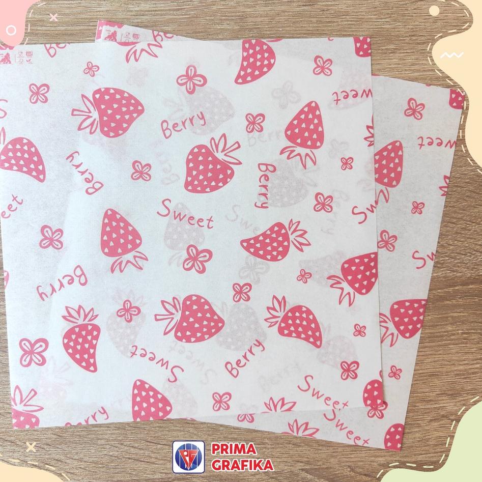 Jual Diskon Terbaru Kertas Roti Motif 20x20 Foodgrade Anti Minyak ...