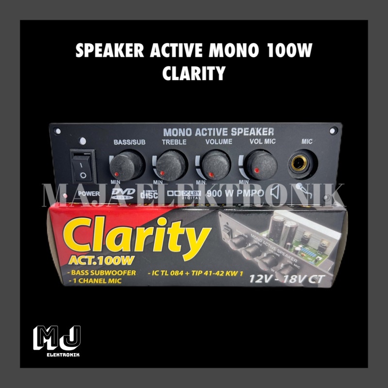 Jual Kit Speaker Aktif Mono 100 Watt Clarity Maestro Shopee Indonesia