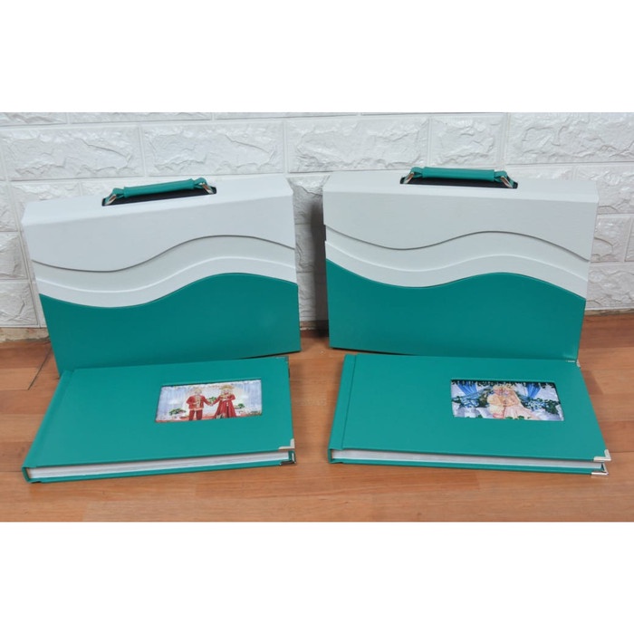 Jual Alb Cetak Album Sambung Kolase Cover Kulit 20X30 Free Koper Album ...