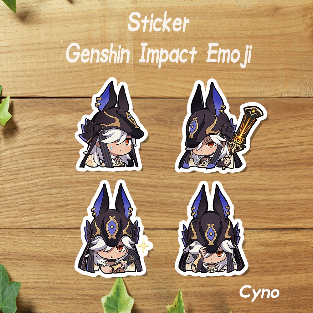 Jual Stiker Genshin Impact Emoji Sticker Vinyl / Sticker Set Genshin ...