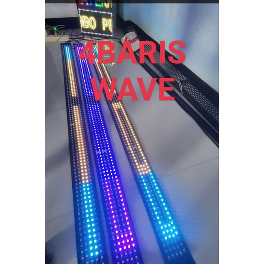 Jual LED VARIASI KACA RGB WAVE 4BARIS | Shopee Indonesia