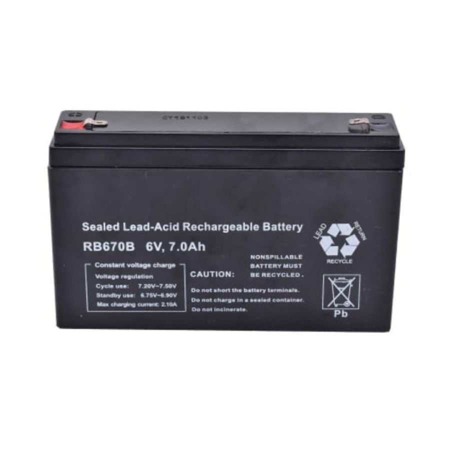 Jual Krisbow Baterai Aki Rechargeable Sealed Lead Acid 4V 4000 Mah Dan ...