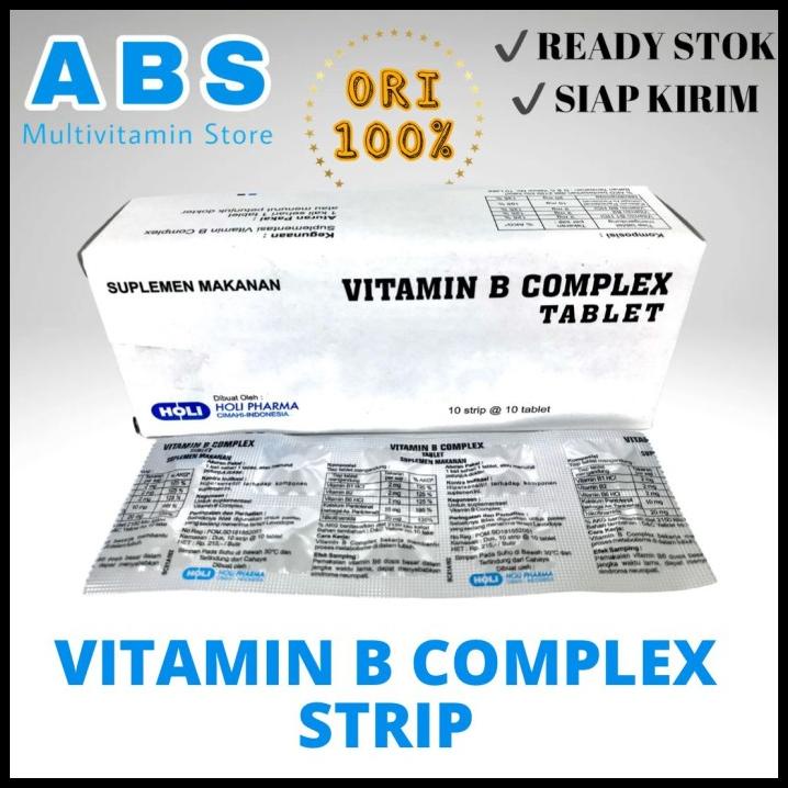 Jual Vitamin B Complex Strip Isi 10 Tablet | Shopee Indonesia