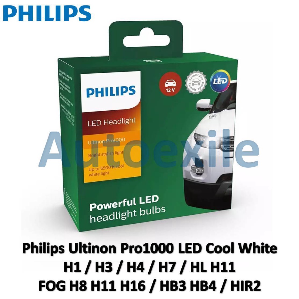 Jual Philips Ultinon Pro3021 LED H1 H3 H4 H7 H8 H11 H16 HB3 HB4 HIR2 Putih  Lampu Mobil 12V Truk 24V Pengganti Essential G2 LED HL FOG