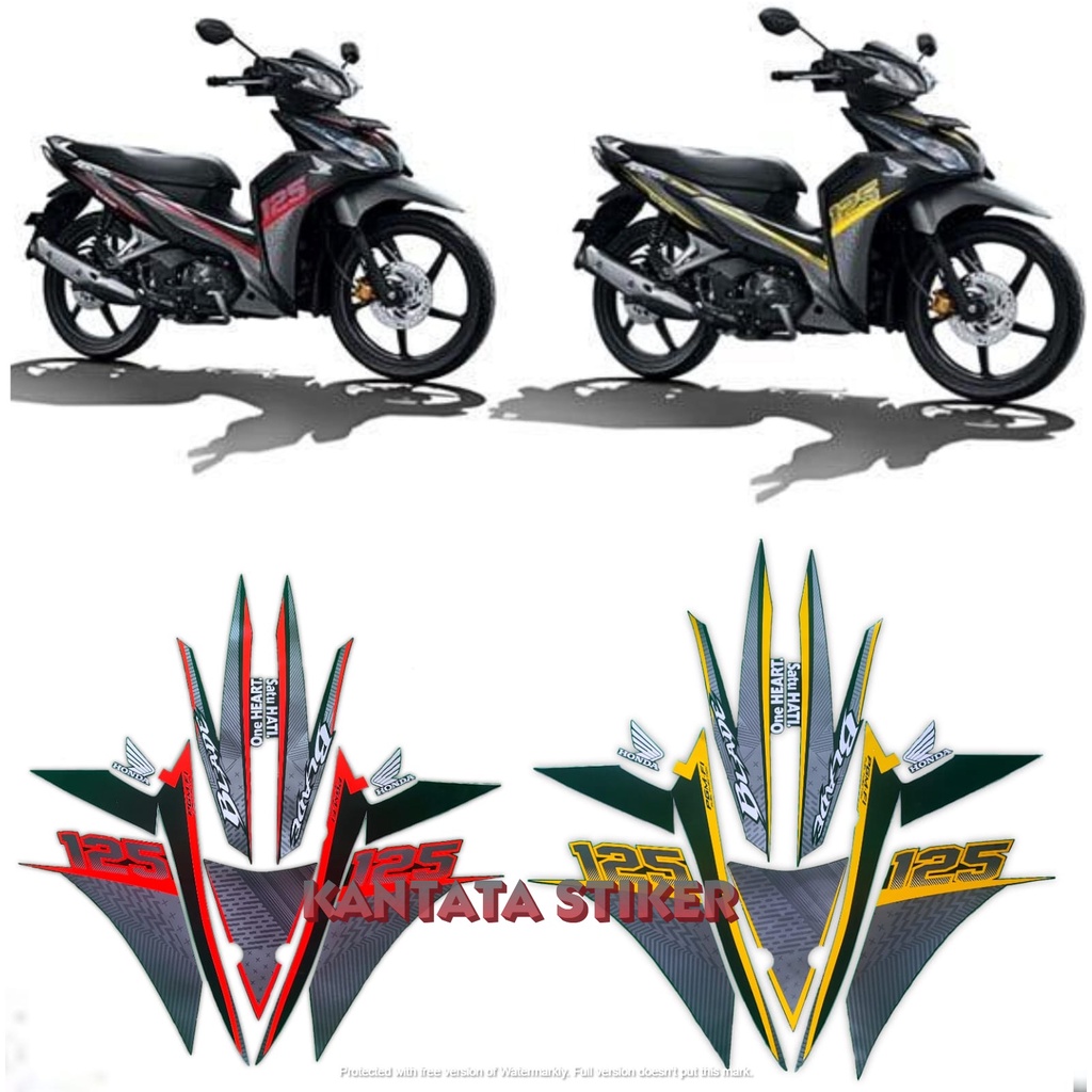 Jual STIKER STRIPING LIS LES BODY MOTOR BLADE RACING 125 FI 2016 ...