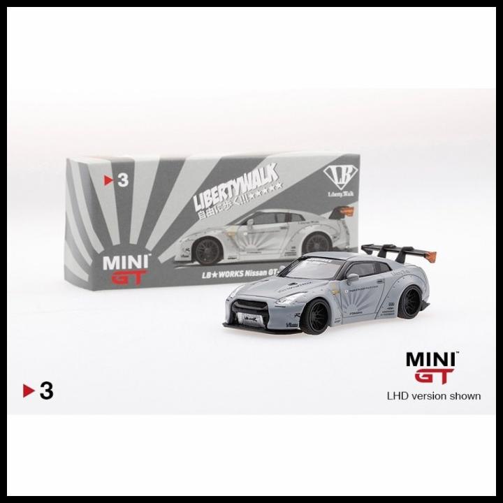 Jual Mini Gt Minigt Lb Works Lbwk Nissan Gtr R35 Matte Grey Mgt 3 Lhd ...