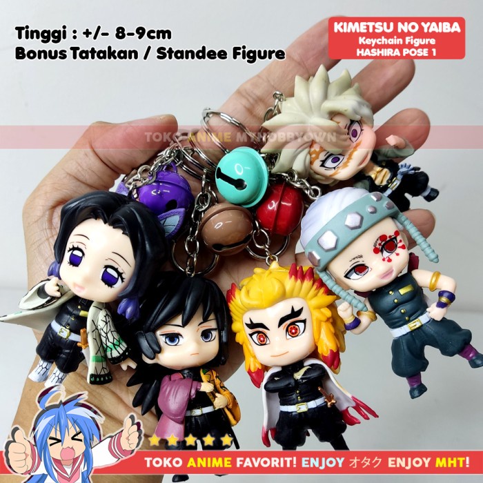 Jual Gantungan Kunci Figure Anime Kimetsu No Yaiba Demon Slayer Pose Shopee Indonesia