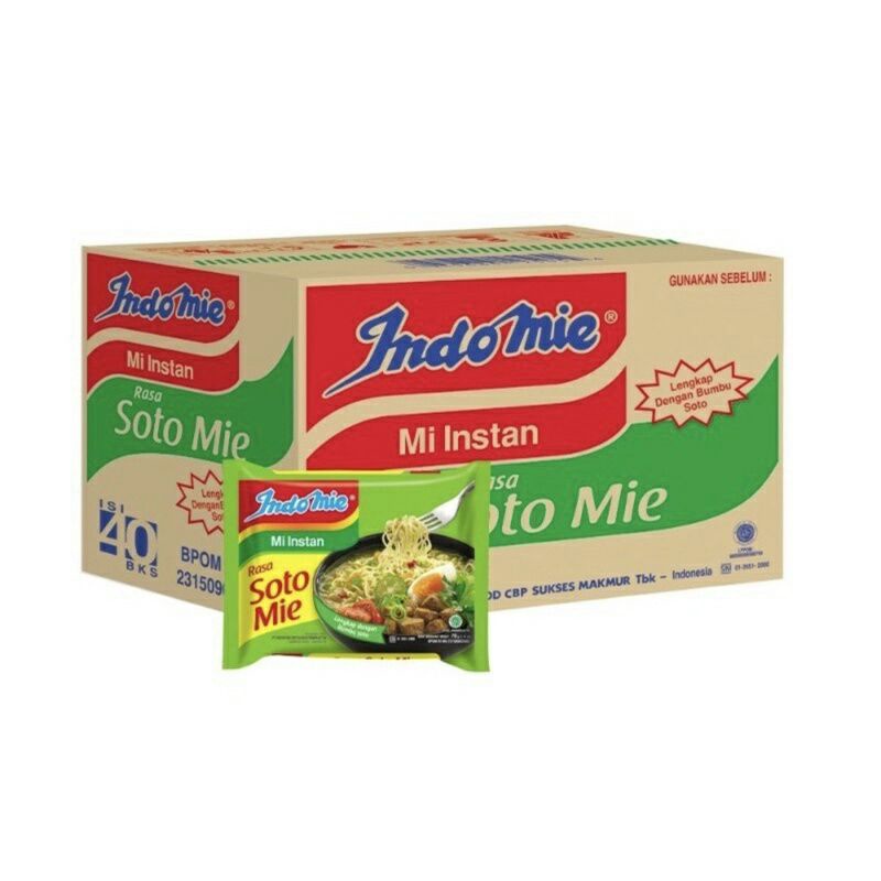 Jual Indomie Rasa Soto Mie 1 Kardus Isi 40 Pcs Murmer | Shopee Indonesia