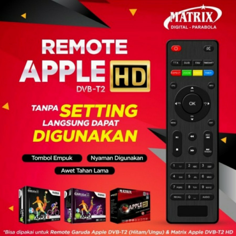 Jual Remot / Remote set top box Matrix Apple Matrix Garuda - Tanpa ...