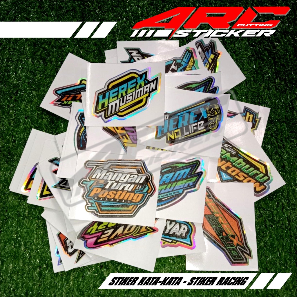 Jual Stiker Pack Sponsor Kata Kata Viral Terbaru Racing Herex Logo