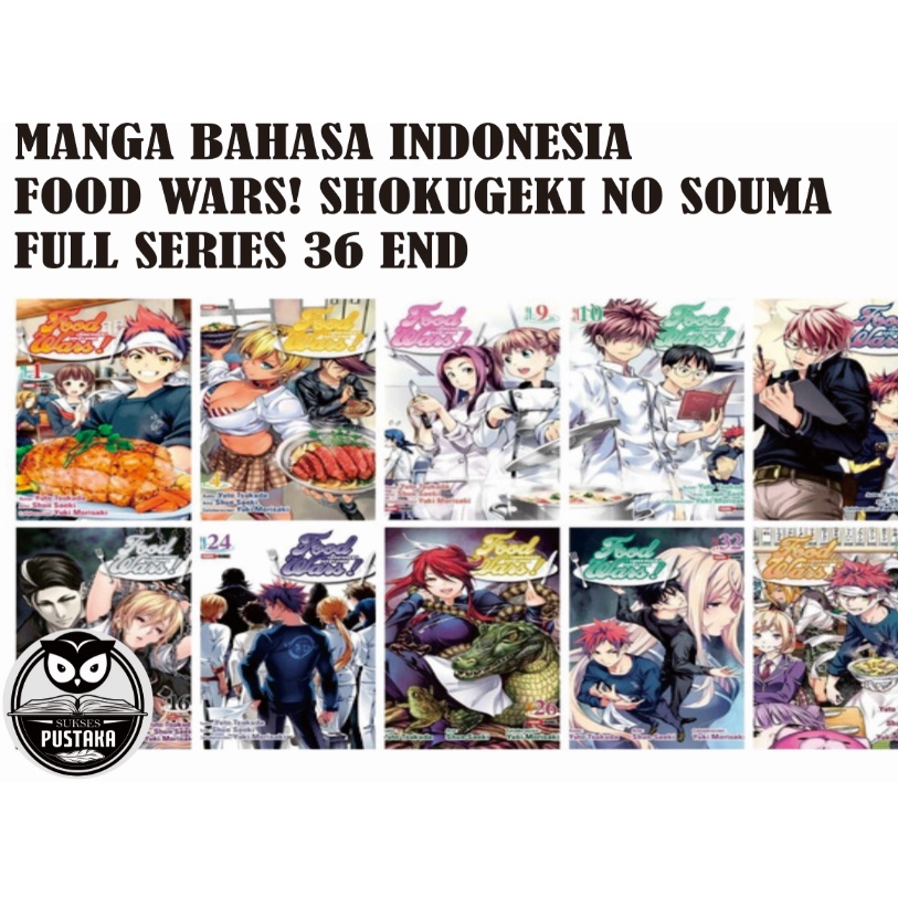 Shokugeki no Soma Food Wars Vol.1-36 complete set Manga comics Japanese ver