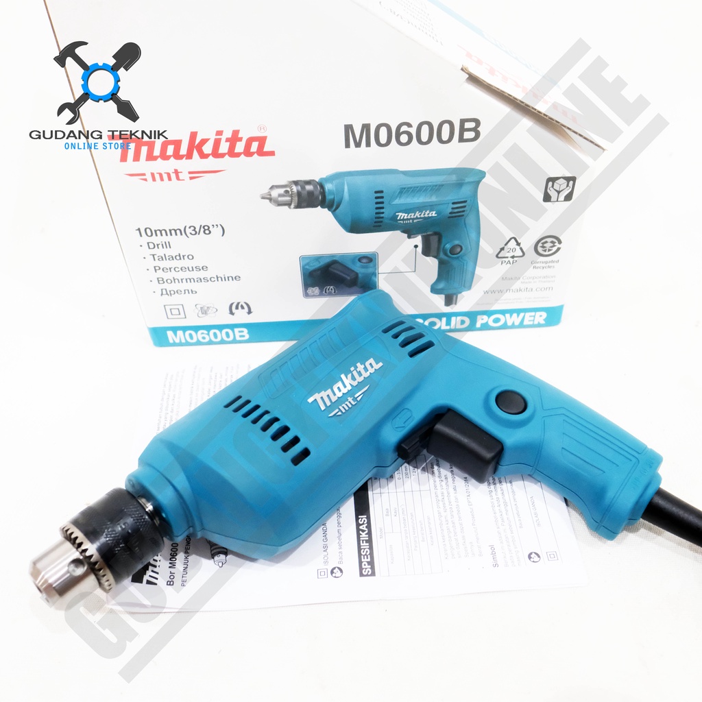 Jual Mesin Bor Listrik 10mm MAKITA M0600B MAKTEC MT60 / Mesin Bor