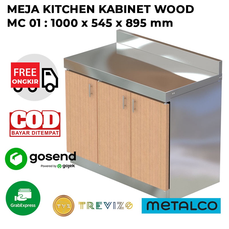 Jual Meja Kompor Rak Kabinet Cabinet Dapur Stainless Steel Mc Metalco