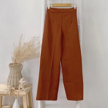 Basic Kulot Scuba Highwaist Tanpa Karet