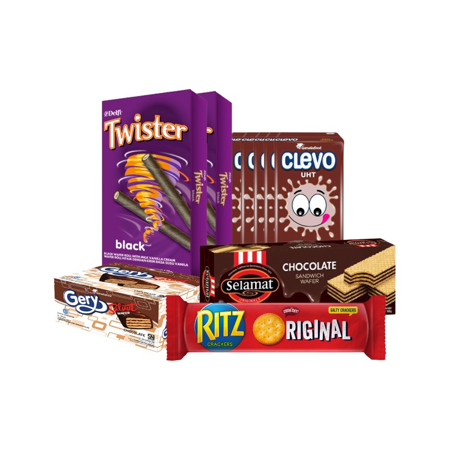 Jual Selamat Wafer + Ritz Bikuit + Twister Roll + Gery Saluut Wafer ...