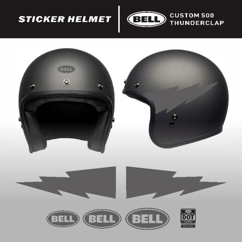 Jual stiker sticker helmet BELL copy, motif simpel petir | Shopee Indonesia