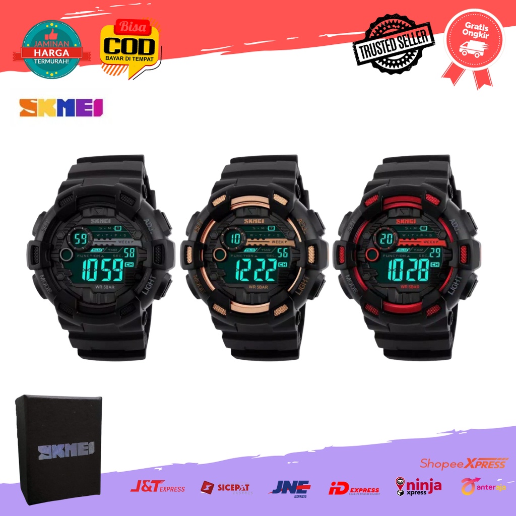 Jual [cod] Jam Tangan Digital Skmei Sk1243 Sk 1243 Sk 1243 Water