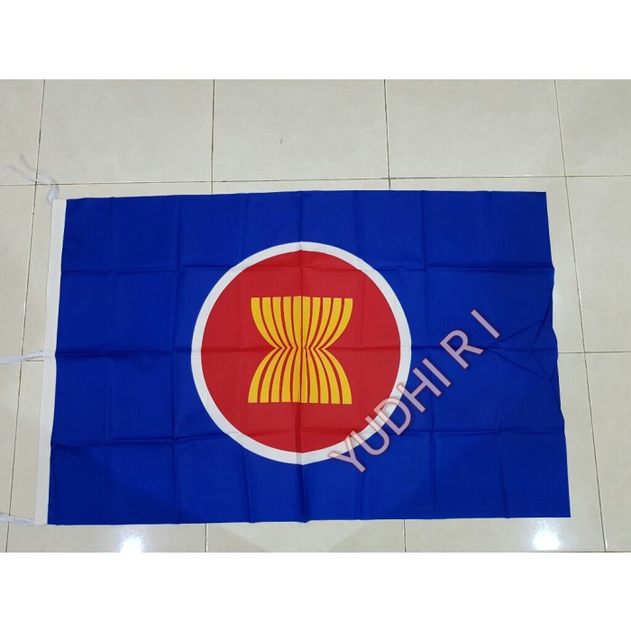 Jual BISA COD Bendera ASEAN Bendera Logo ASEAN BENDERA CUSTOM BENDERA PIALA DUNIA BENDERA MERAH