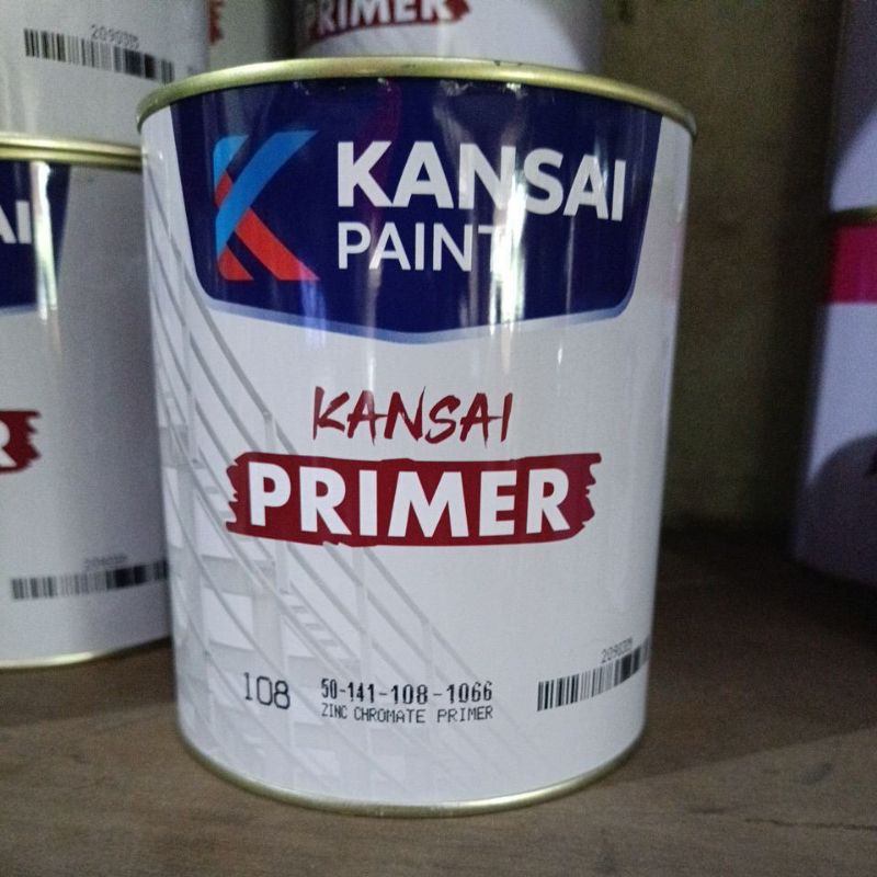 Jual [SAMEDAY] (1 kg) Meni Kansai Cat Primer Zinc Chromate / Cat Dasar