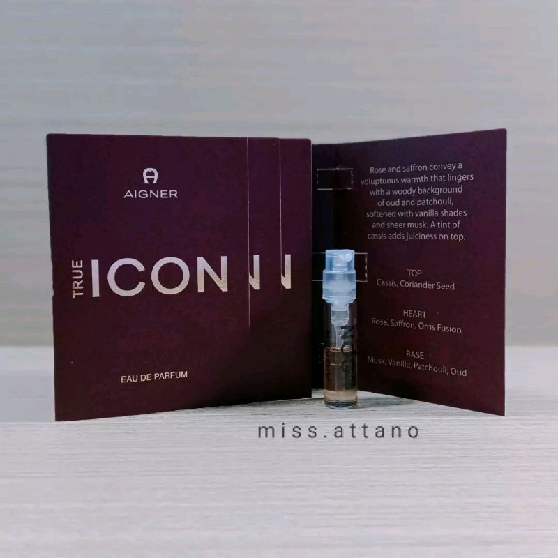 Jual Vial parfum original AIGNER True Icon Ladies Day Shopee