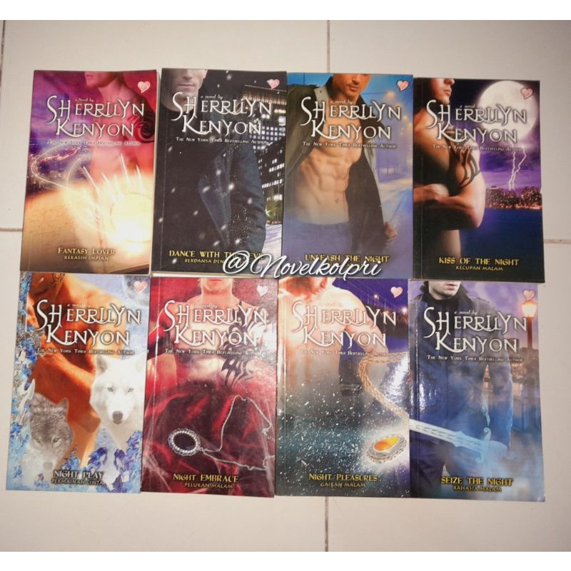 Jual Novel SET 8 Buku Dark Hunter Series - Sherrilyn Kenyon | Shopee ...