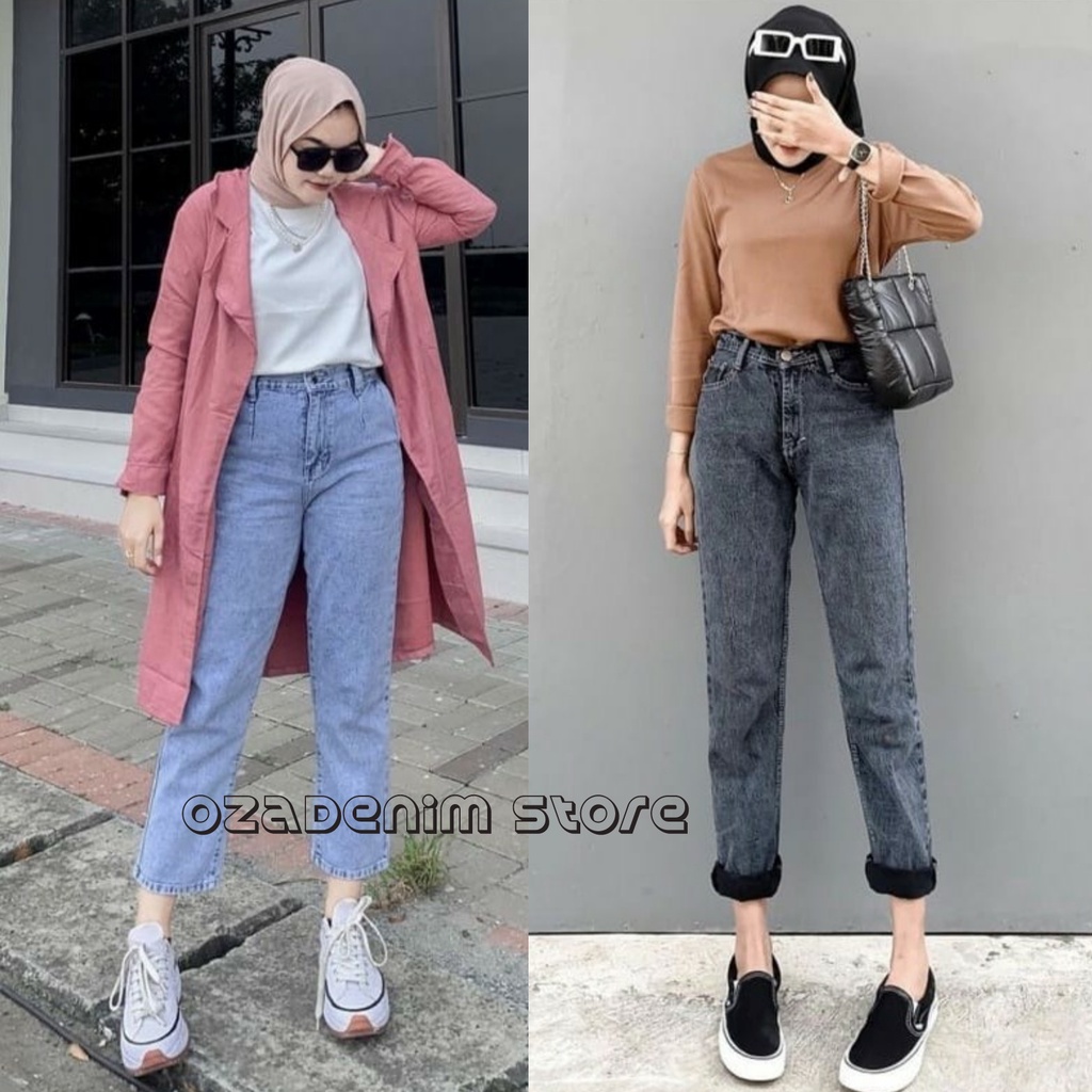 Ootd boyfriend jeans outlet hijab