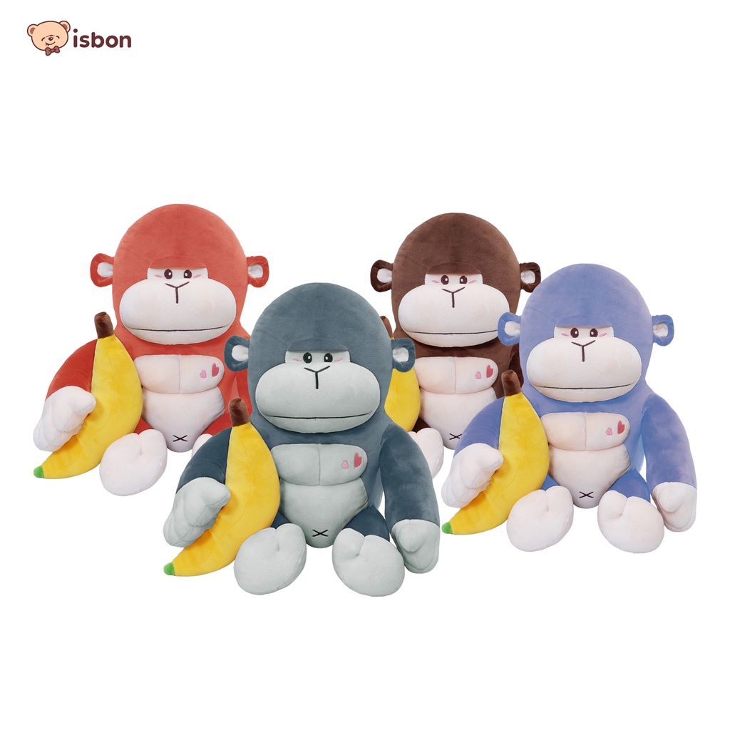 Jual Boneka Monkey Sit Gorilla Kingkong Monyet Orang Utan Halus Premium