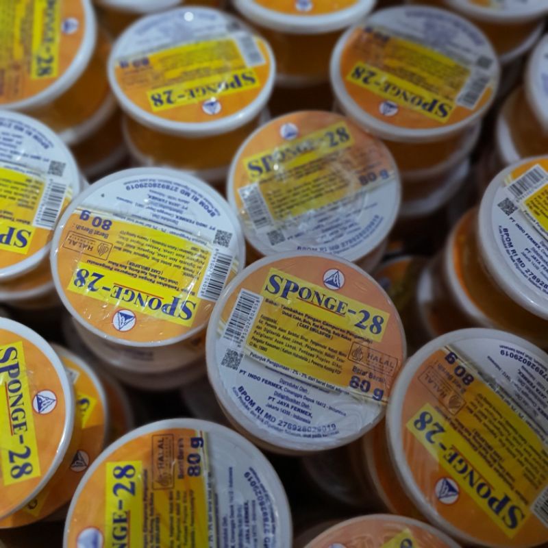 Jual SP Sponge 28 Kemasan Pot 80 gr Koepoe koepoe SP 30g dan 70g ...