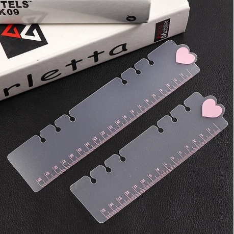 Jual [Artopia] Penggaris Binder A5 A6 6 Holes / Ruler Transparent ...