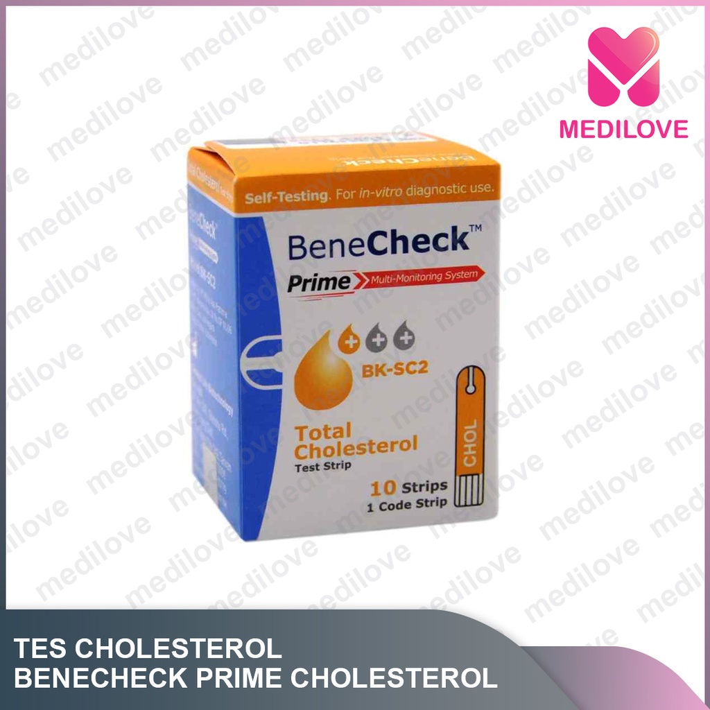 Jual Alat Cek Darah - Benecheck PRIME Test Strip Cholesterol ...