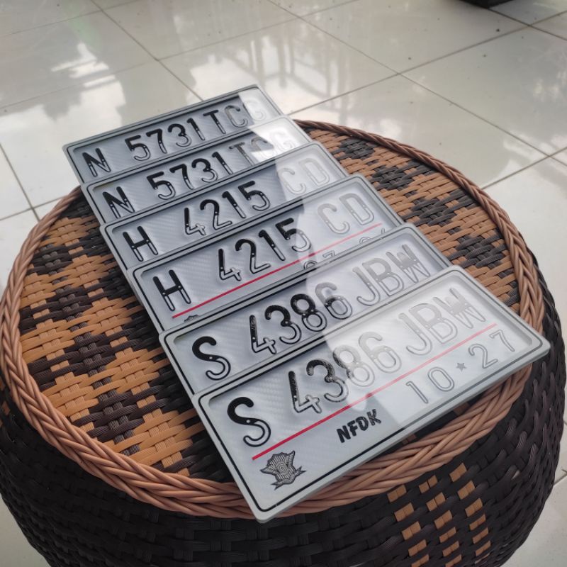 Jual Plat Nomor Motor Akrilik Putih Untuk Cb Gl Tirev Shopee Indonesia