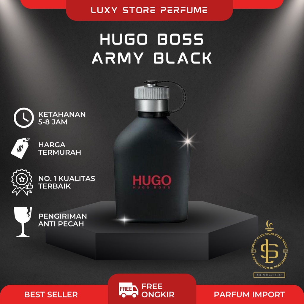 Parfum Pria Hugo Boss Army Just Different Black Eau De Toliette 100 ml