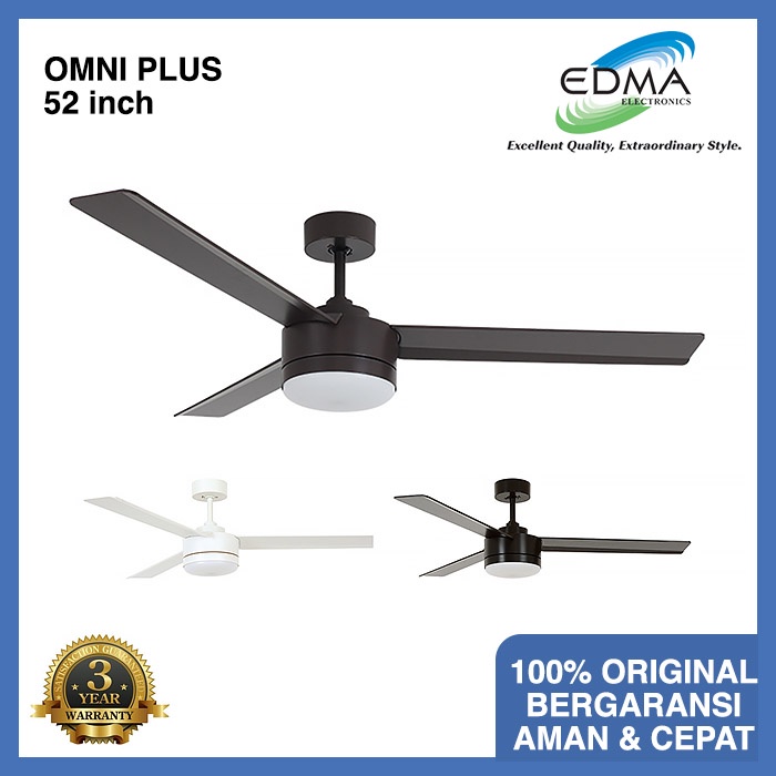 Jual Kipas Angin Gantung Edma 52 Inch Omni Plus Plafon Wall Control