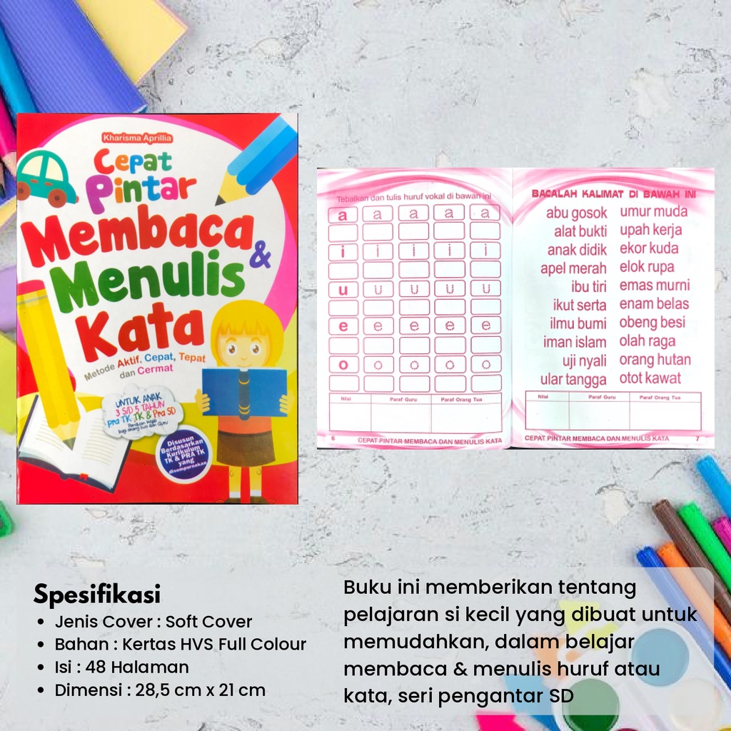 Jual Buku Cepat Pintar Membaca Dan Menulis Kata Shopee Indonesia