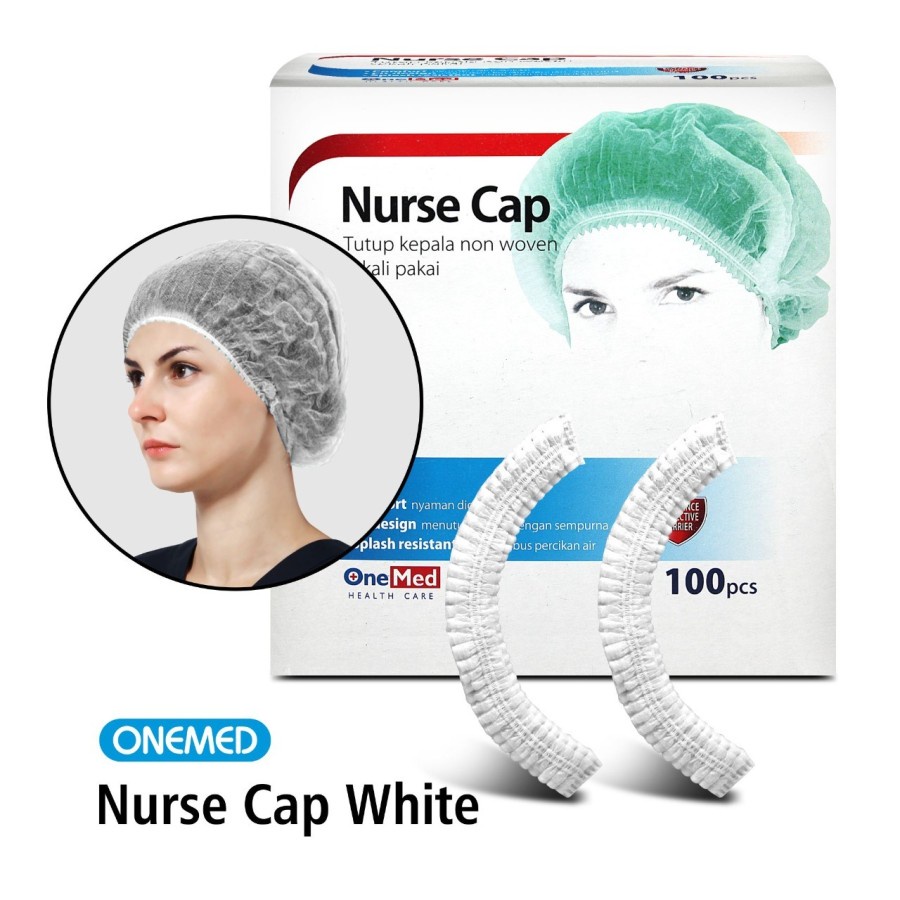 Jual Nurse Cap Topi Perawat Penutup Kepala Onemed 100pcs | Shopee Indonesia