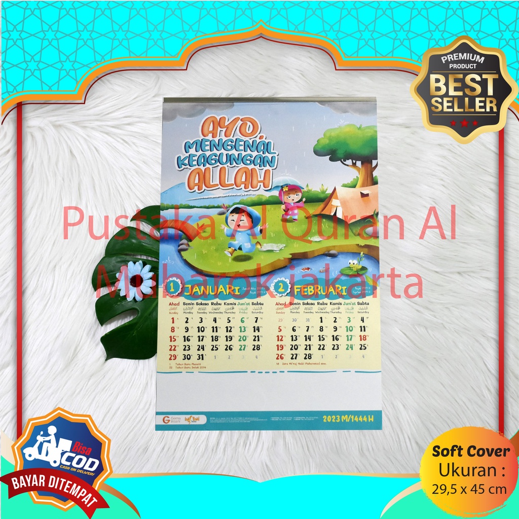 Jual Kalender Anak Islami Bergambar 2023 Full Colour Islami Kertas Art ...