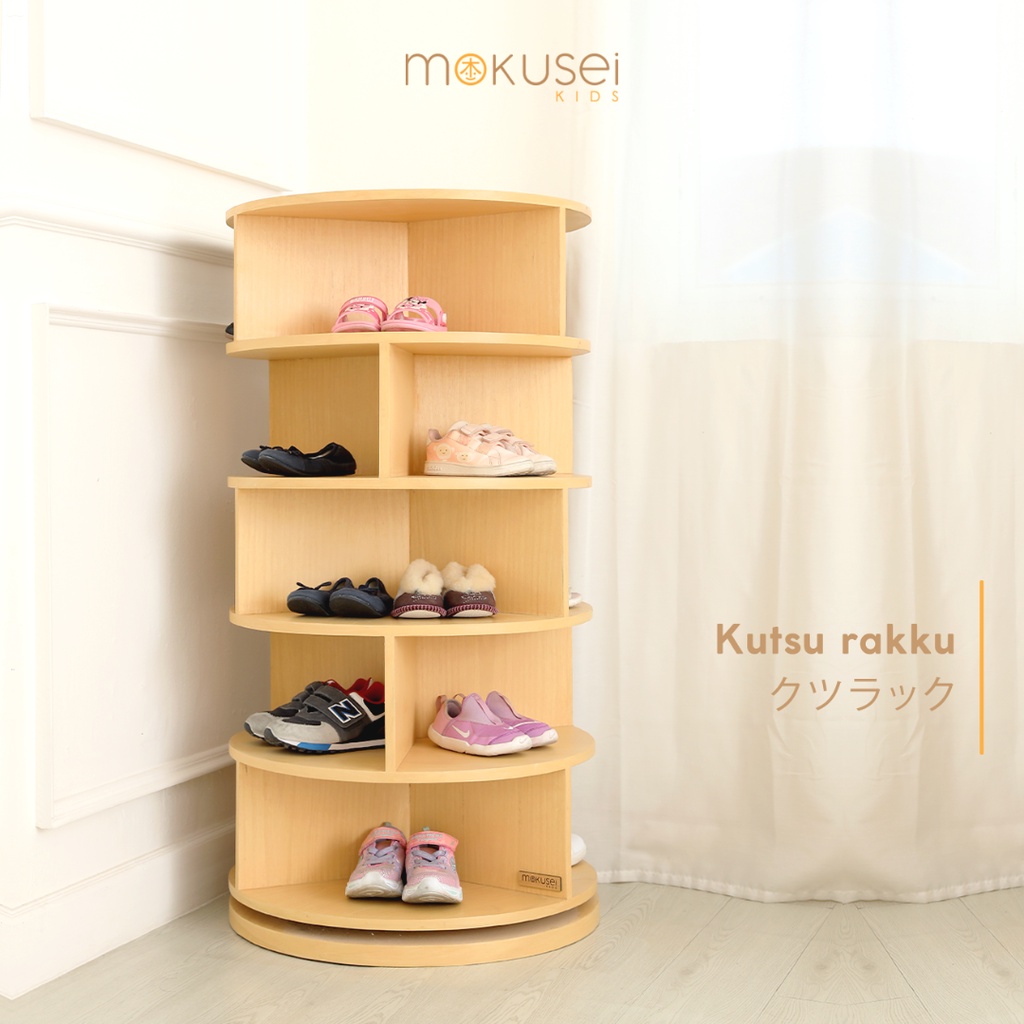 Jual Mokusei Kids Kutsu Rakku Rak Sepatu Putar Rak Sepatu Anak
