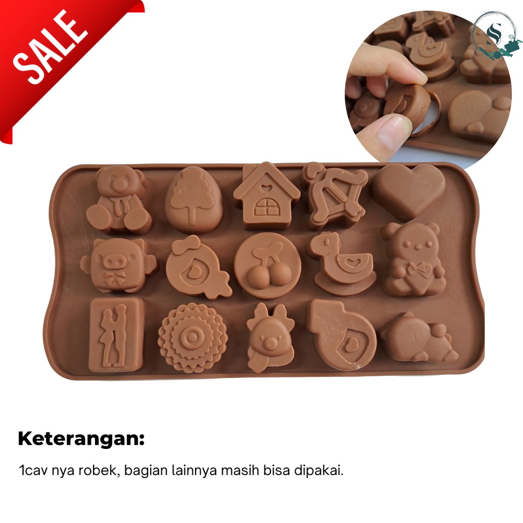 Jual Promo Cetakan Cokelat Cetakan Silicon Cetakan Jelly Karakter